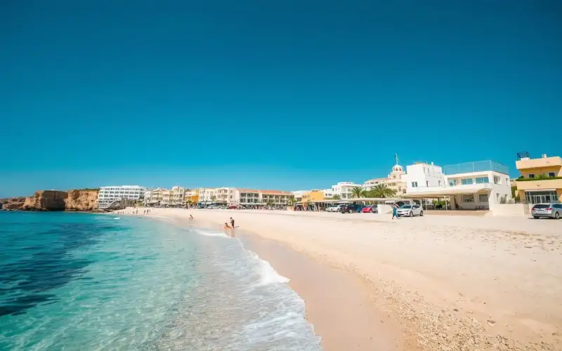 Golden sands and turquoise waters define Paphos's stunning coastline, a UNESCO World Heritage gem