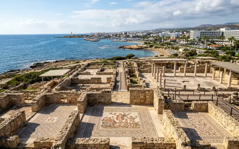 Explore the ancient Roman Villas of Paphos, a UNESCO World Heritage site, showcasing stunning mosaics and rich history