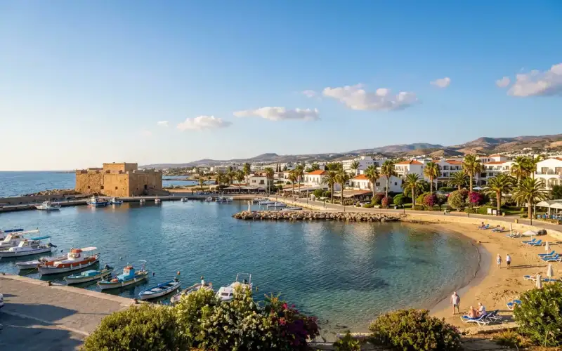Historic Paphos, Cyprus, offers stunning beaches and rich heritage, perfect for a relaxing retirement destination