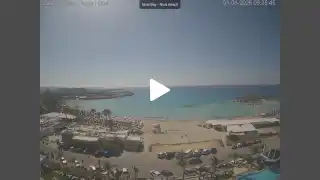 Thumbnail June 1, 2026 07:00 Ayia Napa Cyprus - Nissi Beach Panorama