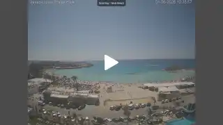 Thumbnail June 1, 2026 08:00 Ayia Napa Cyprus - Nissi Beach Panorama