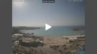 Thumbnail July 12, 2026 06:00 Ayia Napa Cyprus - Nissi Beach Panorama