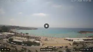 Thumbnail July 22, 2026 07:00 Ayia Napa Cyprus - Nissi Beach Panorama