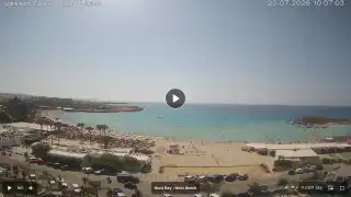 Thumbnail July 23, 2026 07:00 Ayia Napa Cyprus - Nissi Beach Panorama