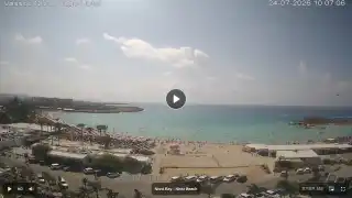 Thumbnail July 24, 2026 07:00 Ayia Napa Cyprus - Nissi Beach Panorama