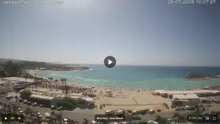 Thumbnail July 25, 2026 07:00 Ayia Napa Cyprus - Nissi Beach Panorama