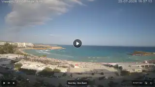 Thumbnail July 25, 2026 15:00 Ayia Napa Cyprus - Nissi Beach Panorama