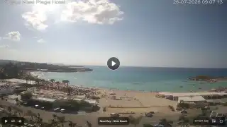 Thumbnail July 26, 2026 06:00 Ayia Napa Cyprus - Nissi Beach Panorama