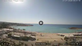 Thumbnail July 27, 2026 06:00 Ayia Napa Cyprus - Nissi Beach Panorama