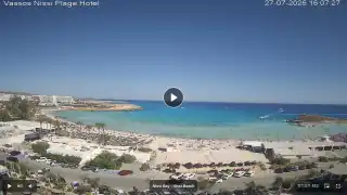 Thumbnail July 27, 2026 13:00 Ayia Napa Cyprus - Nissi Beach Panorama