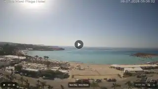 Thumbnail July 29, 2026 06:00 Ayia Napa Cyprus - Nissi Beach Panorama
