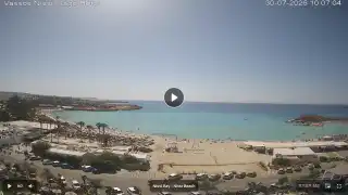 Thumbnail July 30, 2026 07:00 Ayia Napa Cyprus - Nissi Beach Panorama