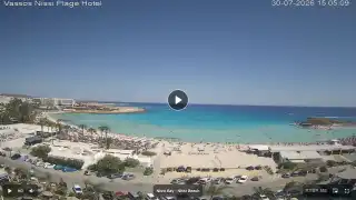 Thumbnail July 30, 2026 12:00 Ayia Napa Cyprus - Nissi Beach Panorama