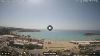 Thumbnail August 1, 2026 07:00 Ayia Napa Cyprus - Nissi Beach Panorama