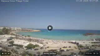 Thumbnail August 1, 2026 13:00 Ayia Napa Cyprus - Nissi Beach Panorama