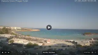 Thumbnail August 1, 2026 15:00 Ayia Napa Cyprus - Nissi Beach Panorama