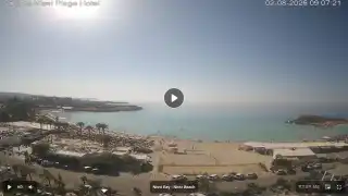 Thumbnail August 2, 2026 06:00 Ayia Napa Cyprus - Nissi Beach Panorama