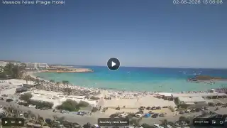 Thumbnail August 2, 2026 12:00 Ayia Napa Cyprus - Nissi Beach Panorama