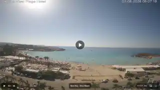 Thumbnail August 3, 2026 06:00 Ayia Napa Cyprus - Nissi Beach Panorama