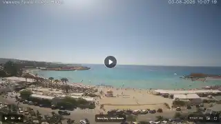 Thumbnail August 3, 2026 07:00 Ayia Napa Cyprus - Nissi Beach Panorama