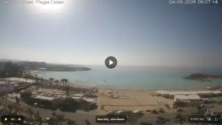 Thumbnail August 4, 2026 06:00 Ayia Napa Cyprus - Nissi Beach Panorama