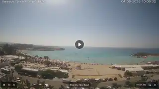 Thumbnail August 4, 2026 07:00 Ayia Napa Cyprus - Nissi Beach Panorama
