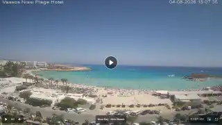 Thumbnail August 4, 2026 12:00 Ayia Napa Cyprus - Nissi Beach Panorama
