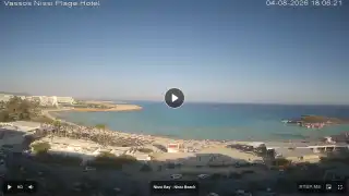 Thumbnail August 4, 2026 15:00 Ayia Napa Cyprus - Nissi Beach Panorama