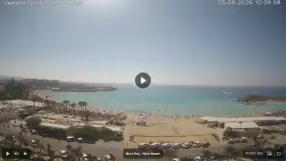 Thumbnail August 5, 2026 07:00 Ayia Napa Cyprus - Nissi Beach Panorama