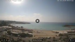Thumbnail August 6, 2026 06:00 Ayia Napa Cyprus - Nissi Beach Panorama