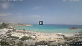 Thumbnail August 7, 2026 12:00 Ayia Napa Cyprus - Nissi Beach Panorama