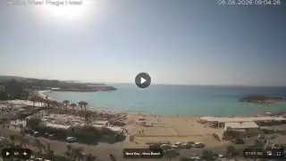 Thumbnail August 9, 2026 06:00 Ayia Napa Cyprus - Nissi Beach Panorama