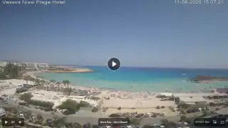 Thumbnail August 11, 2026 12:00 Ayia Napa Cyprus - Nissi Beach Panorama