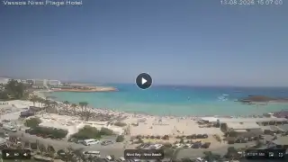Thumbnail August 13, 2026 12:00 Ayia Napa Cyprus - Nissi Beach Panorama