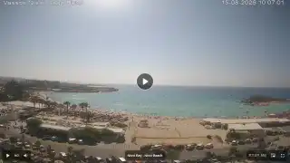 Thumbnail August 15, 2026 07:00 Ayia Napa Cyprus - Nissi Beach Panorama