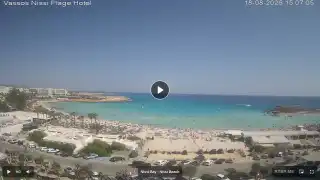 Thumbnail August 18, 2026 12:00 Ayia Napa Cyprus - Nissi Beach Panorama