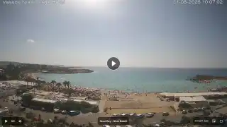 Thumbnail August 31, 2026 07:00 Ayia Napa Cyprus - Nissi Beach Panorama
