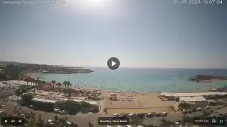 Thumbnail September 1, 2026 07:00 Ayia Napa Cyprus - Nissi Beach Panorama