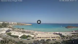 Thumbnail September 1, 2026 13:00 Ayia Napa Cyprus - Nissi Beach Panorama