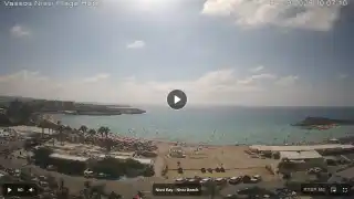 Thumbnail September 4, 2026 07:00 Ayia Napa Cyprus - Nissi Beach Panorama