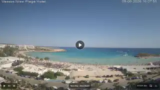 Thumbnail September 9, 2026 13:00 Ayia Napa Cyprus - Nissi Beach Panorama