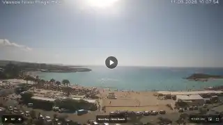 Thumbnail September 11, 2026 07:00 Ayia Napa Cyprus - Nissi Beach Panorama