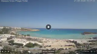 Thumbnail September 21, 2026 12:00 Ayia Napa Cyprus - Nissi Beach Panorama