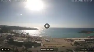 Thumbnail September 23, 2026 06:00 Ayia Napa Cyprus - Nissi Beach Panorama