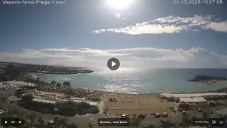 Thumbnail October 2, 2026 07:00 Ayia Napa Cyprus - Nissi Beach Panorama