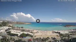 Thumbnail October 2, 2026 11:00 Ayia Napa Cyprus - Nissi Beach Panorama