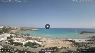 Thumbnail October 4, 2026 12:00 Ayia Napa Cyprus - Nissi Beach Panorama